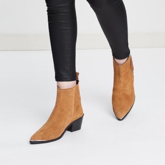 One Teaspoon Tan Suede Monica Boots